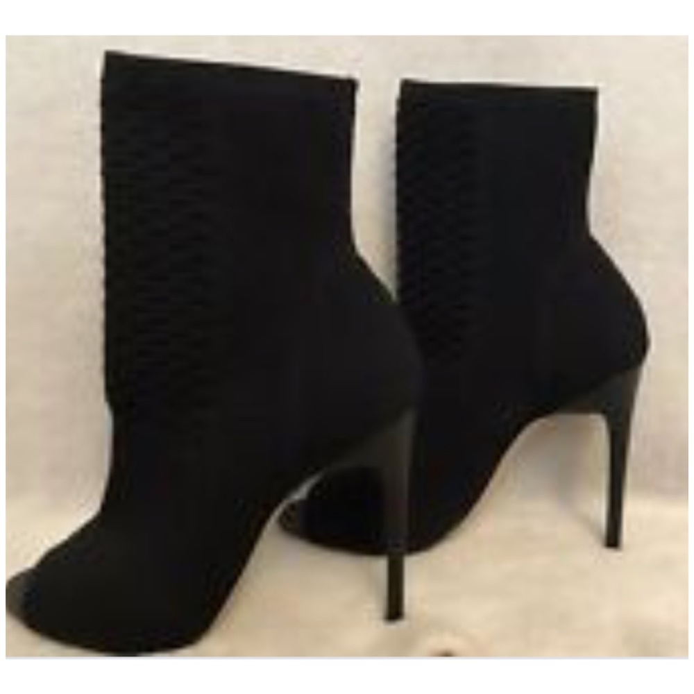 Zara black sock booties